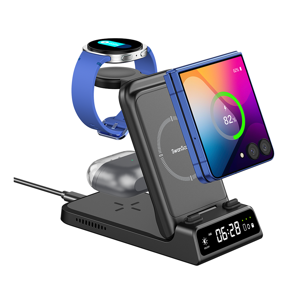 SwanScout 703F - 3-in-1 Kabelloses Ladegerät für Galaxy Z Flip