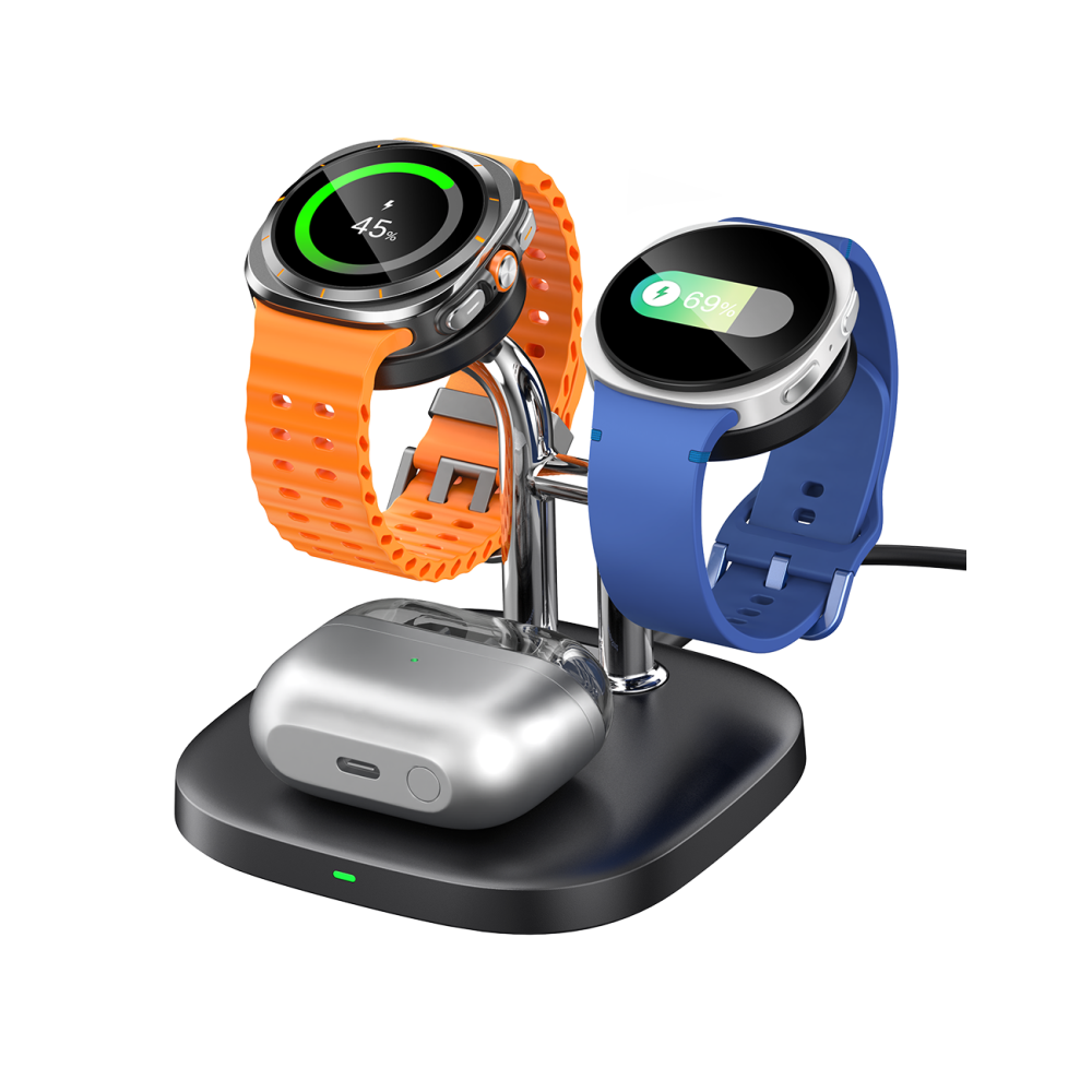 SwanScout 704S - Cargador Inalámbrico Dual para Relojes Samsung