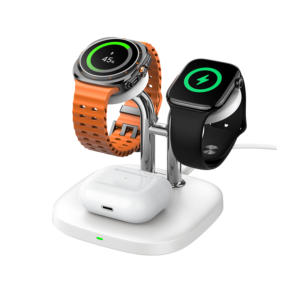 SwanScout 704D - Cargador inalámbrico para relojes de Apple y Samsung