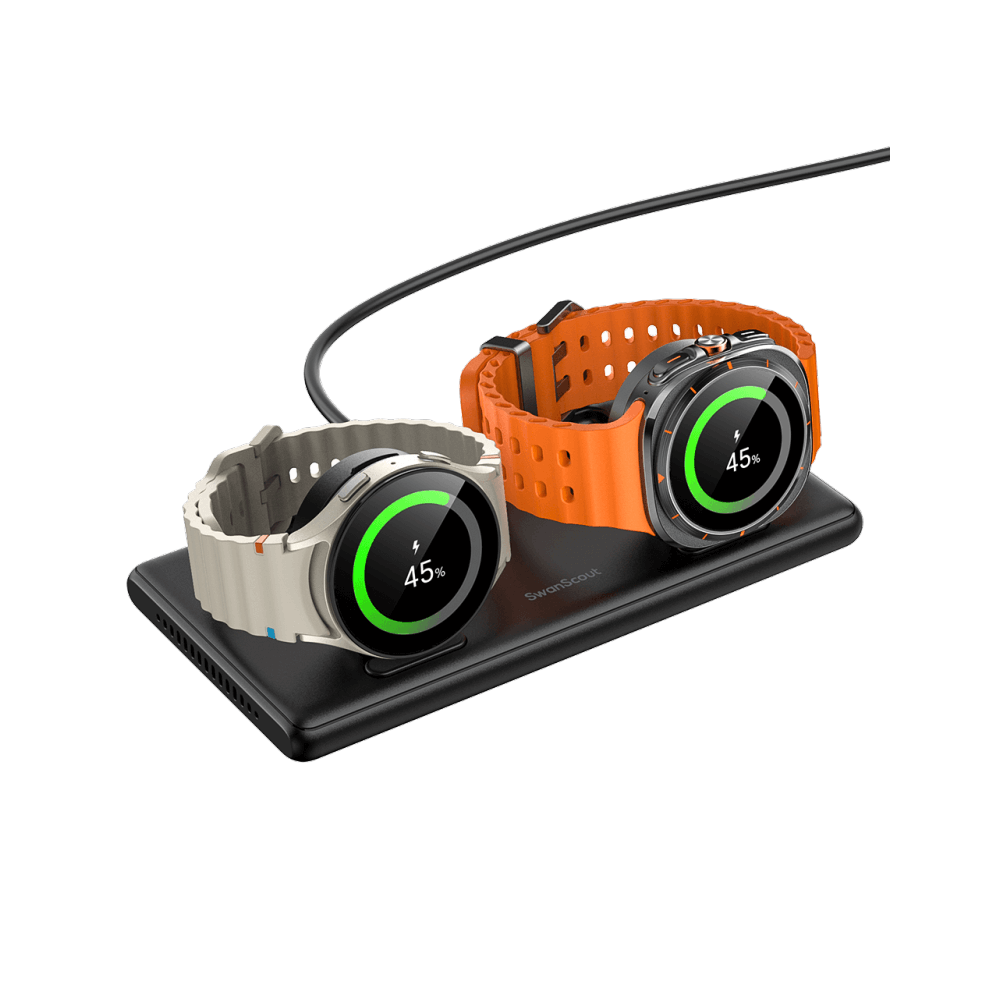 SwanScout 507DS – Cargador doble para relojes Samsung