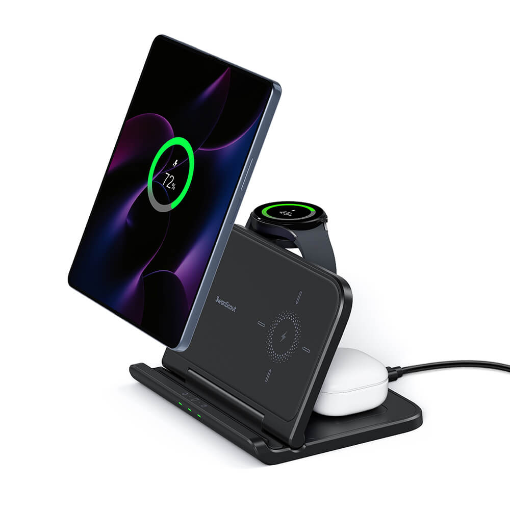 The SwanScout 705S is a streamlined Samsung charging station built for efficiency and elegance.