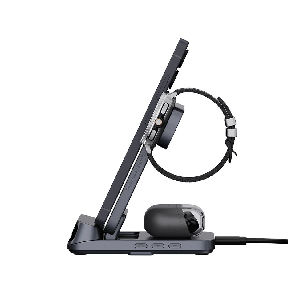 SwanScout 708S - 3-in-1 Kabelloses Ladegerät für Samsung
