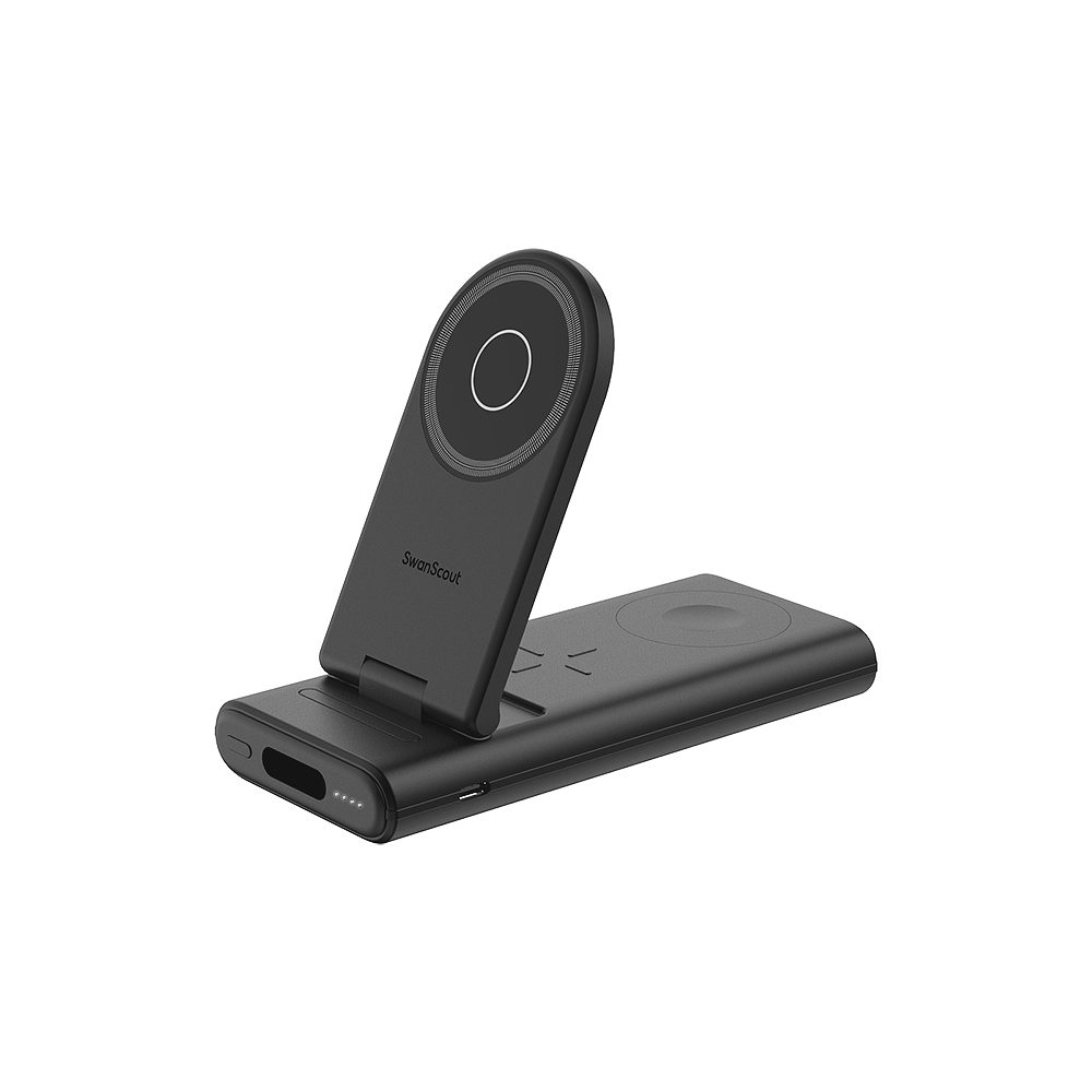 With its built-in wireless pad, the SwanScout 301M doubles as an airpod battery for fast and convenient charging anywhere.