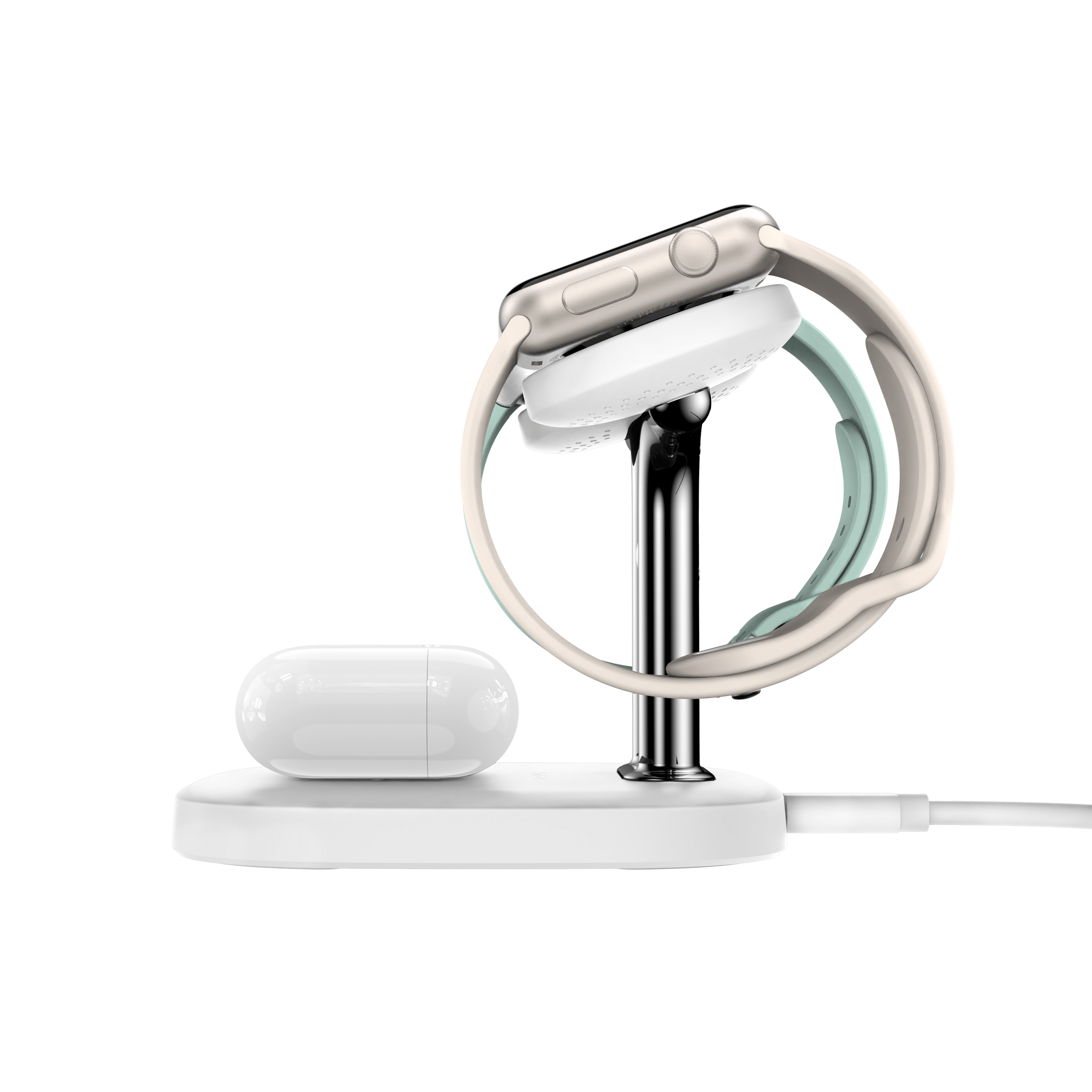 SwanScout 704D | Dual-device wireless charger for Samsung and Apple Watch