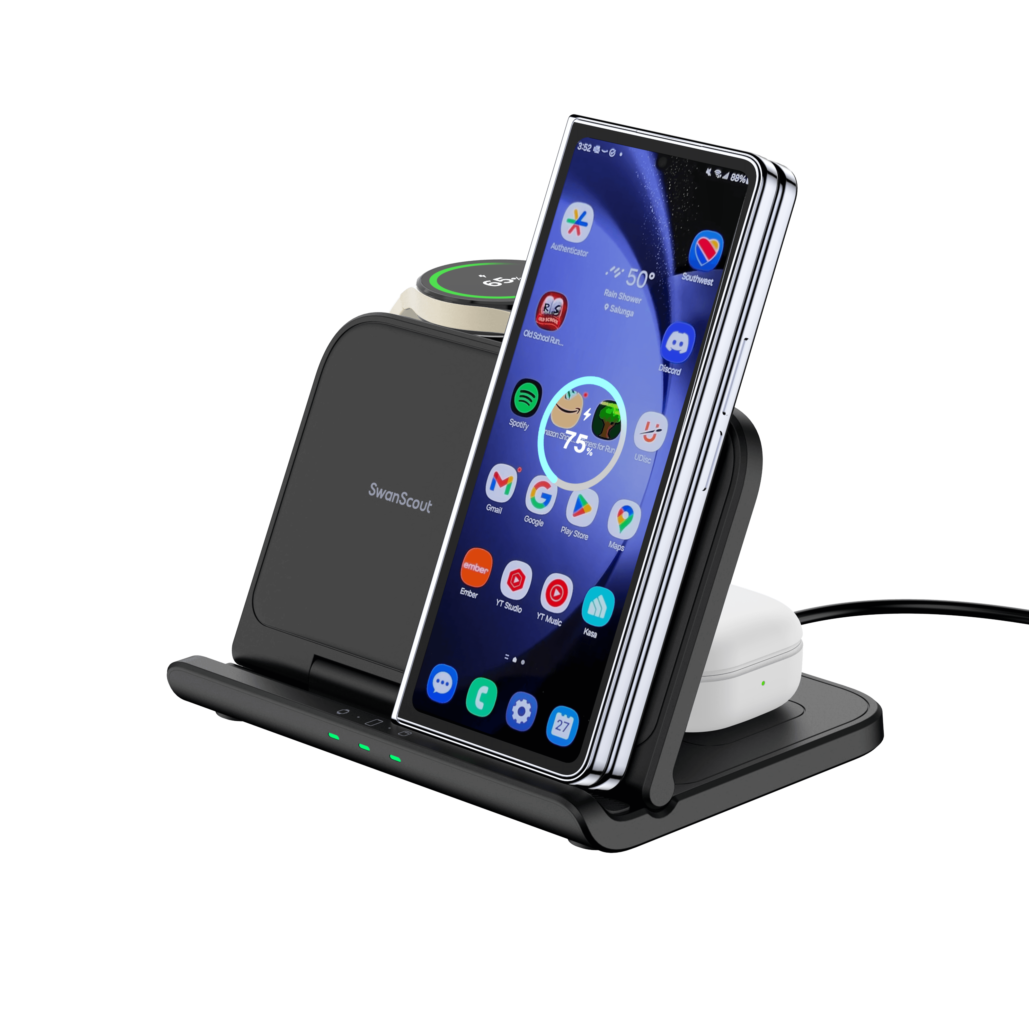Designed for versatility, the SwanScout 705S also functions as a dedicated Pixel charging station.