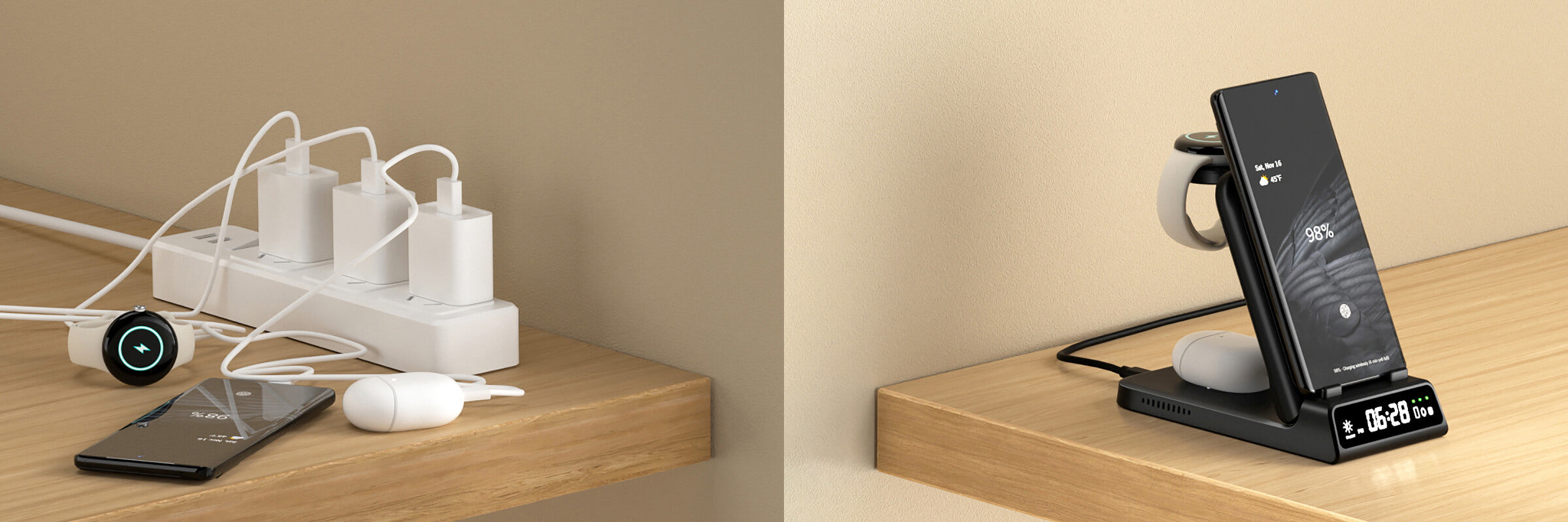 Ideal for smartwatch users, the swanscout 703G acts as a stable Google Pixel Watch charger with magnetic precision.