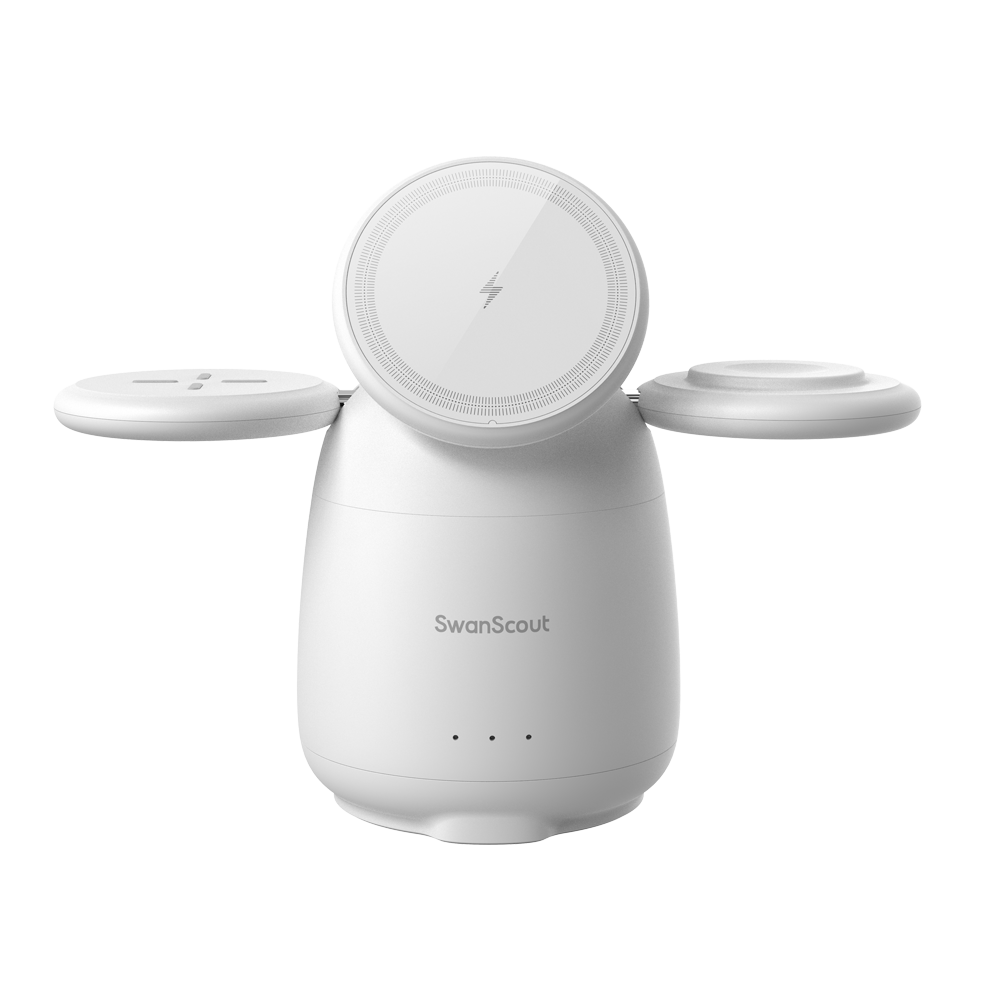 SwanScout 707M - Magnetisk trådlös laddstation för Apple