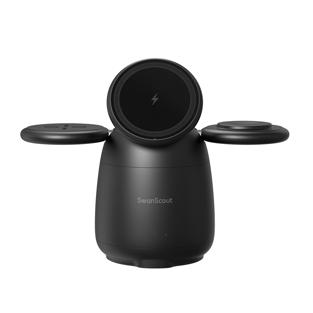 SwanScout 707M – Estação de Carregamento Sem Fios Magnética para Apple