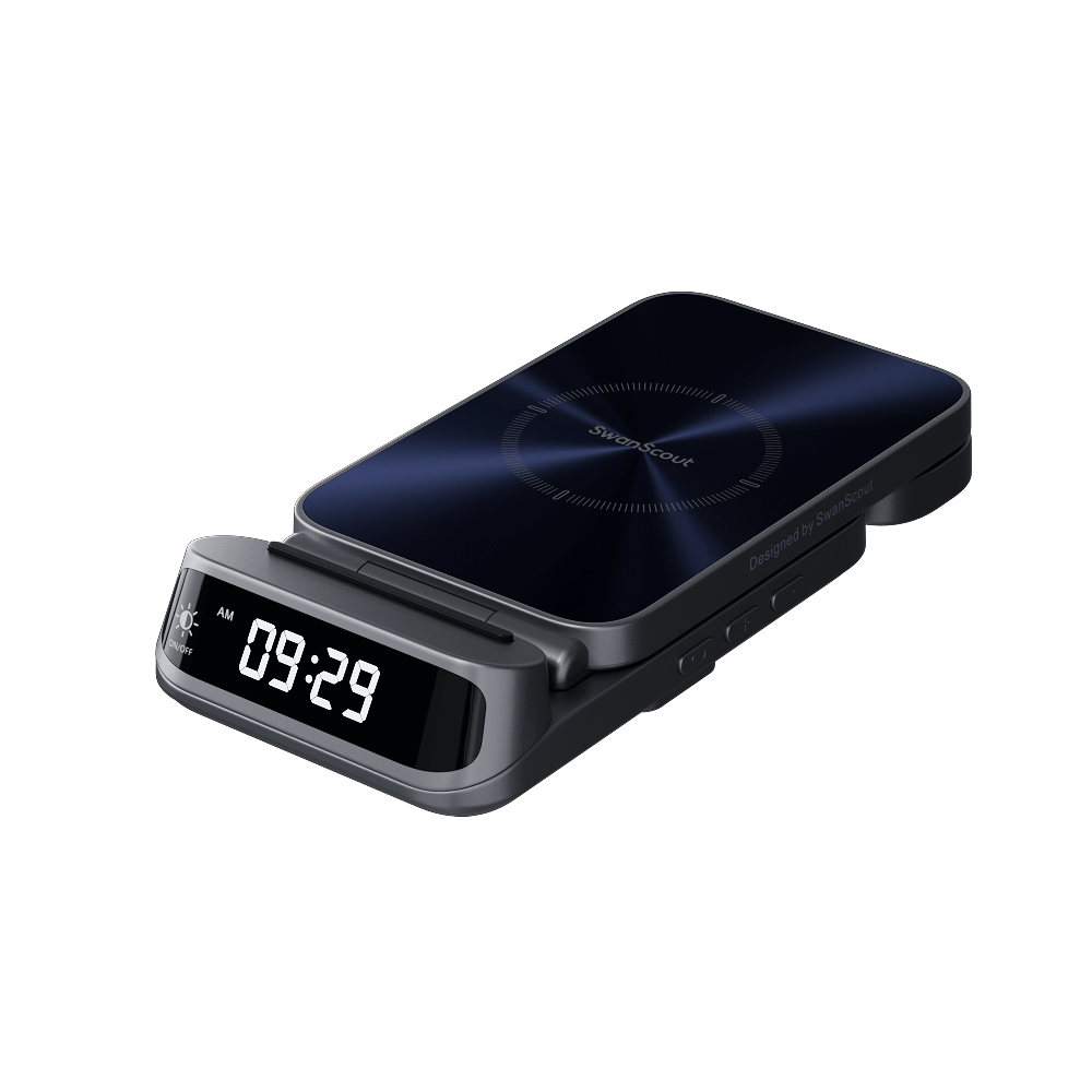 The swanscout 708A is designed as an Apple Watch charger stand that aligns perfectly with modern Apple aesthetics.
