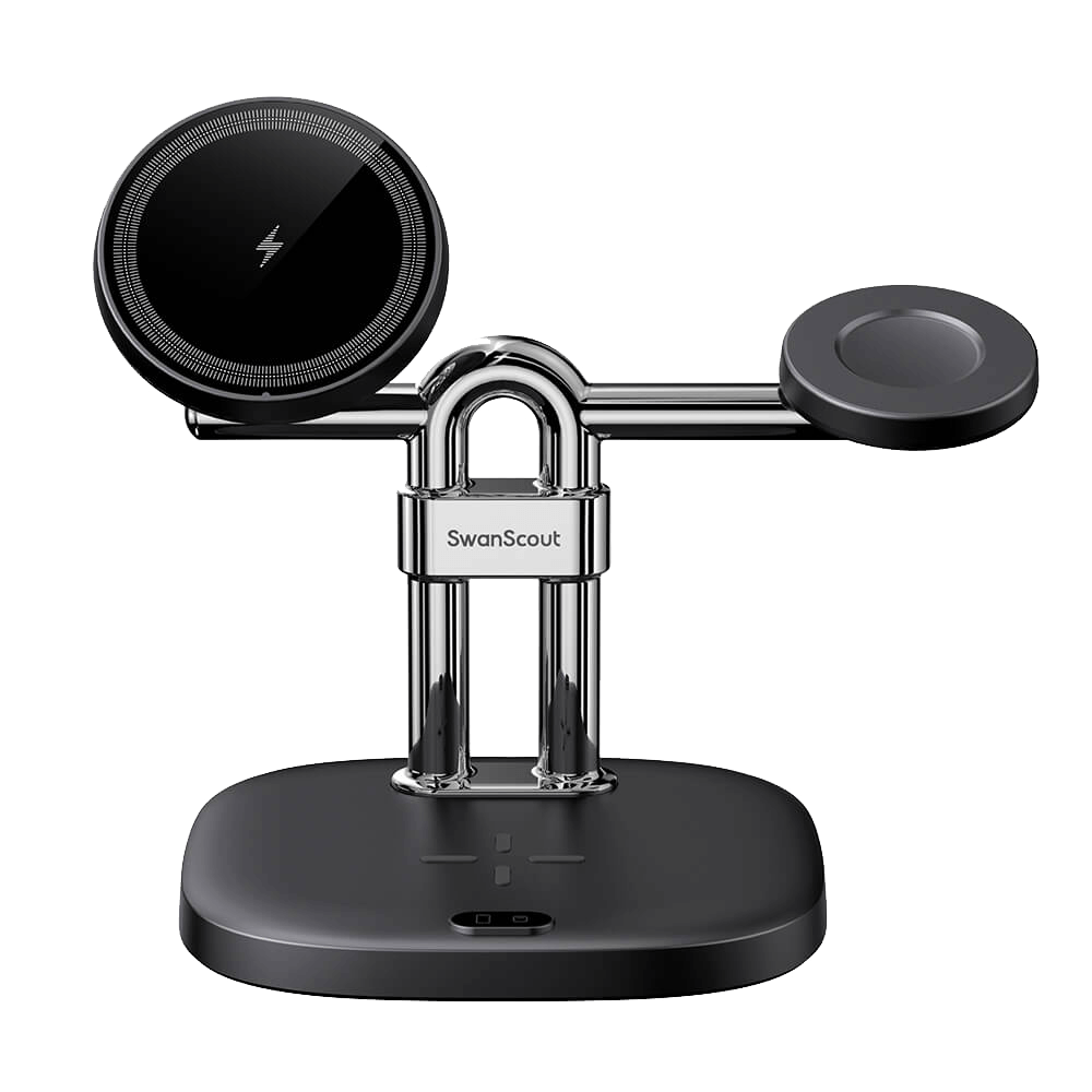 SwanScout 712SM - 三合一磁吸無線充電座(適用於三星)