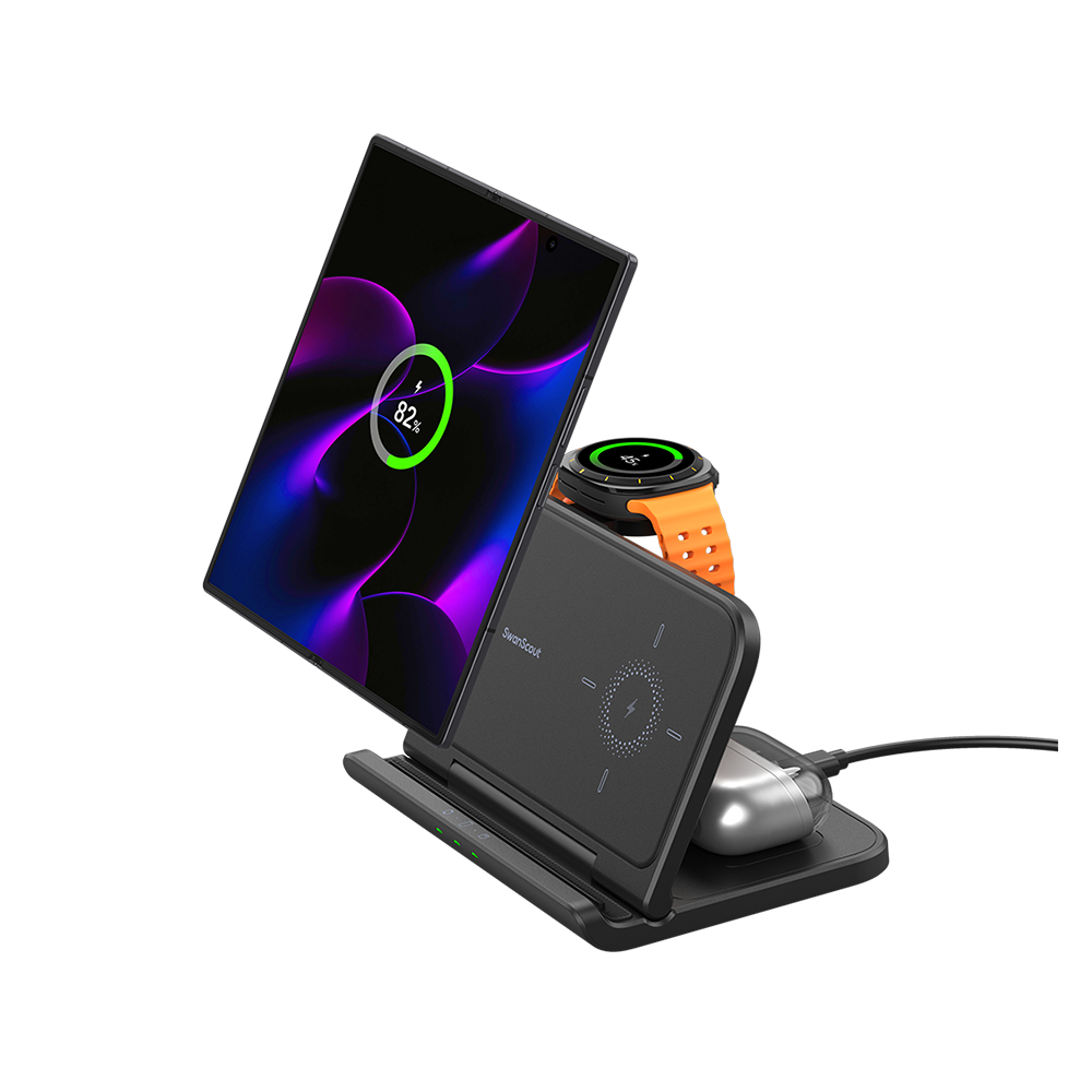 SwanScout 705S - Samsung Galaxy Z Fold用3-in-1ワイヤレス充電パッド