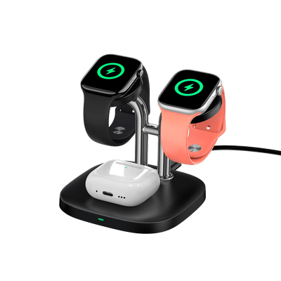 SwanScout 704A - Draadloze Dubbele Oplader voor Apple Horloges