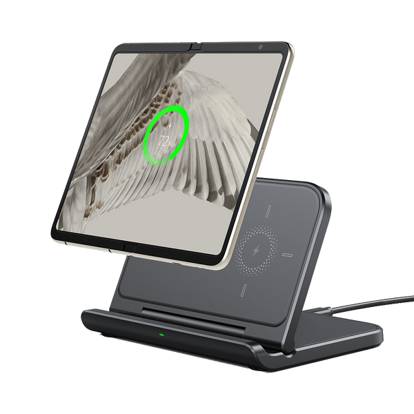 SwanScout 503G is a wireless charger for Google Pixel 9 Pro Fold, featuring an ultra-slim, portable design for convenient single-device charging.