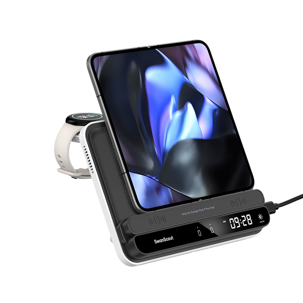 SwanScout 710FG2 - Carregador sem fio para Pixel Fold / Pixel 9 Pro Fold e Pixel Watch 2/3