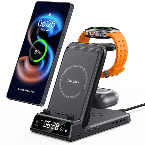 SwanScout 703S - 3-in-1-Wireless-Ladegerät für Samsung