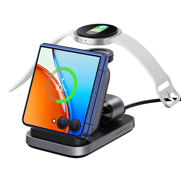 SwanScout 713F – Samsung Z Flip 7 用 3-in-1 ワイヤレス充電器