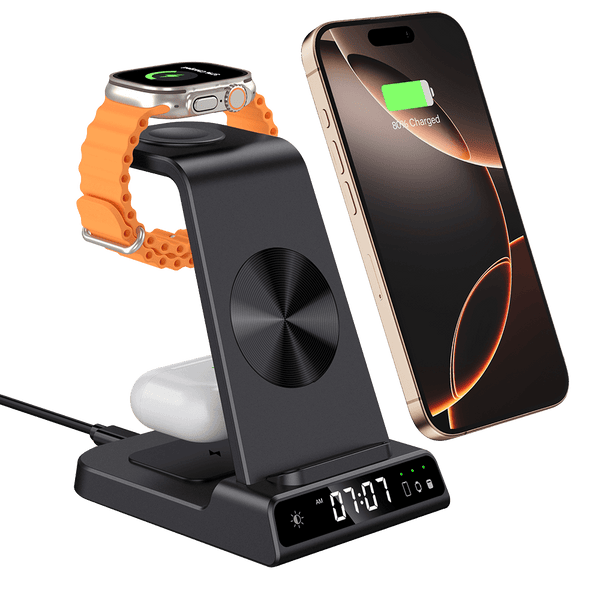 SwanScout C02 – 3-in-1 kabelloser Ladeständer für Apple